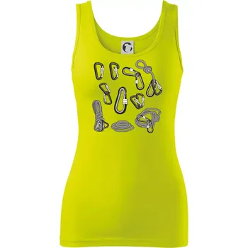 Horolezecké karabiny - Dámské tílko - L ( Limetková )