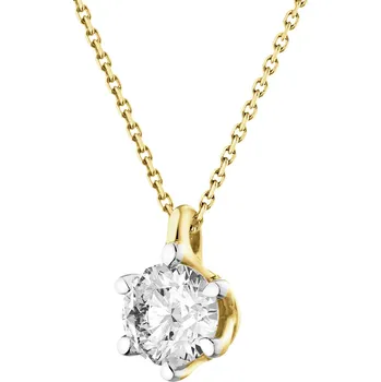 Náhrdelník Zlatý náhrdelník s laboratorním laboratorním briliantem - 0,25 ct - ryzost 585 - 500.104