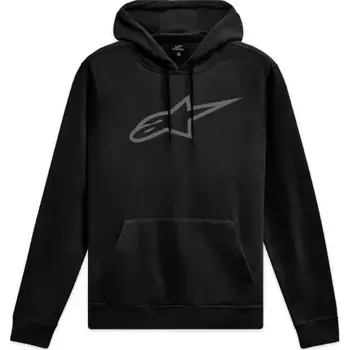 Pánská mikina mikina AGELESS HOODIE 3, ALPINESTARS (černá/šedá, vel. M)