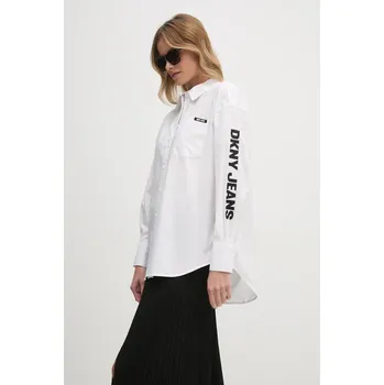 Dámská košile Bavlněná košile Dkny E31M1RDM bílá 00B, vel. XS
