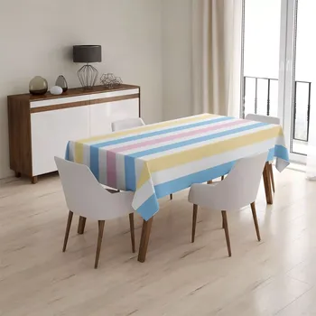 ubrus Sablio Ubrus Barevné pruhy - 90x90 cm