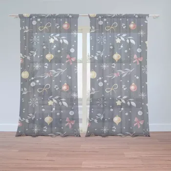 Záclona Sablio Záclony Štědrovečerní noc: 2ks 150x250cm