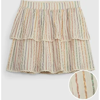 Oblečení a móda GAP Dívčí Dětská kraťasová sukně Gap Bílá 116/122 (1987814)