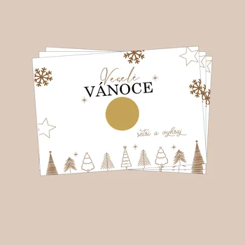 Stírací losy VESELÉ VÁNOCE