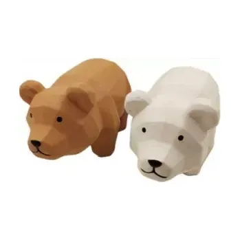 Hračka pro psa Pískací gumový medvídek hnědý - 15cm