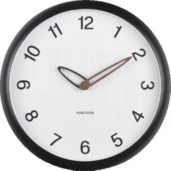 Hodiny Nástěnné hodiny, moderní, do kuchyně, ložnice, černé Bella
