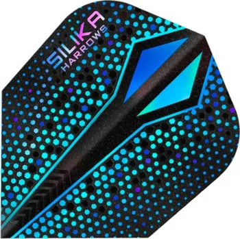 Příslušenství pro šipky Harrows Letky Silika Colourshift X - Tough Crystalline Coated - No6 - Blue F4295