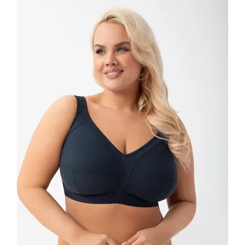 Podprsenka Nepodšitá měkká podprsenka Gorsenia K 973 Nela tmavě modrá 80D