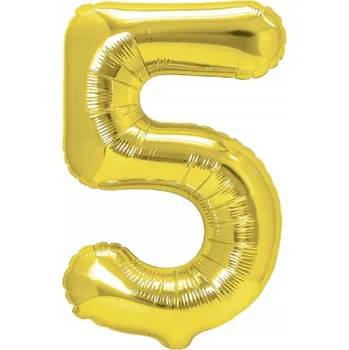 Balónek Zlatý balónek s číslice 1 ks