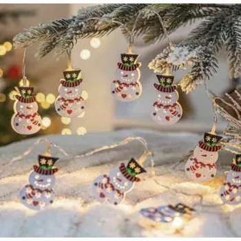 Vánoční dekorace 3m LED řetězové světelné řetězy – teplá bílá vánoční dekorace girlanda