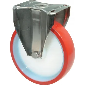 Pojezdové kolečko Nerezové pojezdové kolo - H110.B26.125 | 80x60 | kluzné