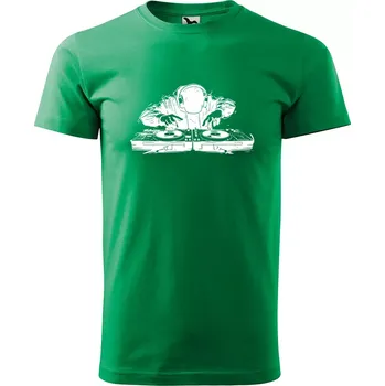 Pánské tričko Sablio Tričko s potiskem pro DJ Pán pultu - zelené L