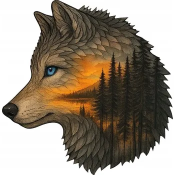 Samolepicí dekorace na vozidlo NÁLEPKA na Auto | VLK BIESZCZADY PŘÍRODA LES HORY 12x12