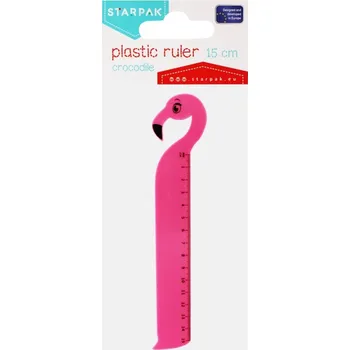 pravítka Plastové pravítko Plameňák 15 cm