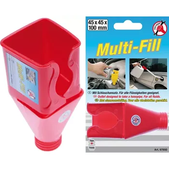 Nářadí na výměnu oleje trychtýř univerzální pro citlivé plnění kapaliny (BGS1067850) (Trychtýř univerzální BGS1067850 je určen pro přesné plnění kapalin bez rozlití, díky úzkému hrdlu a tvaru vhodnému pro různé nádoby. Plastové provedení usnadňuje údržbu a čištění.)