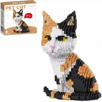 ostatní stavebnice 3D stavební Stavebnice pro domácí mazlíčky s kočkou, ČERNO-ČERVENÉ, koťátko, Dárek kolekce