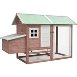 ZBXL Klec pro kuřata moka 170 x 81 x 110 cm masivní borovice a jedle