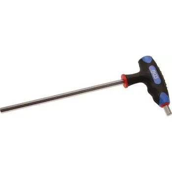 Klíč Zástrčný šestihranný klíč (inbus) 7 mm s T-rukojetí a boční čepelí. BGS 4010 (BGS104010-7) (Zástrčný šestihranný klíč 7 mm s T-rukojetí a boční čepelí usnadňuje práci v těžko přístupných místech a zajišťuje pevný úchop při utahování.)