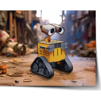 Plakát Sablio Plakát Wall-E robot Město - 60x40 cm