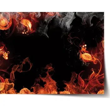 Plakát Sablio Plakát Červený oheň - 60x40 cm