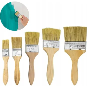 Umělecký štětec SADA ŠTĚTCŮ ŠTĚTCŮ na malování stěn a nábytku, 5 kusů štětců