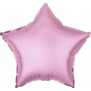 Balónek Fóliový balónek HVĚZDA RŮŽOVÁ MATNÁ 45 cm (18")