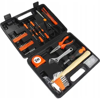 Sada nářadí Univerzální sada nářadí, bity, šroubováky, kladivo v kufříku, 41 dílů