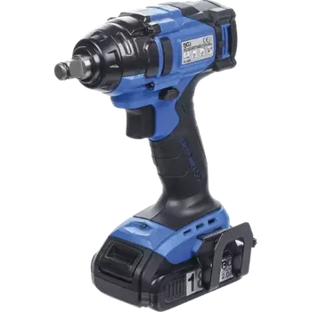 Akumulátorový rázový utahovák | extra krátký | 250 (BGS109928) (Kompaktní akumulátorový rázový utahovák BGS109928 s délkou pouze 250 mm umožňuje práci i ve stísněných prostorech a nabízí spolehlivý výkon bez nutnosti kabelu.)