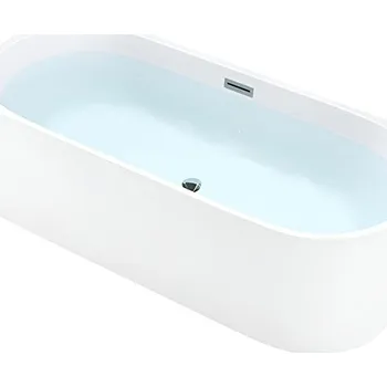 Vana BPS-koupelny Volně stojící rohová akrylátová vana HYD-MER509C2 levá 160x75 bílá, odtokový komplet chrom