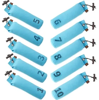 tréninková pomůcka pro psa Firedog Set 10x Standard dummy 500 g baby modrý číslované 1-10