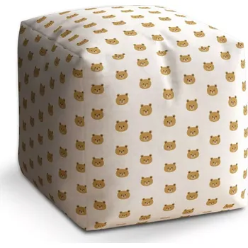 Taburet Sablio Taburet Cube Medvídci na bílé: 40x40x40 cm