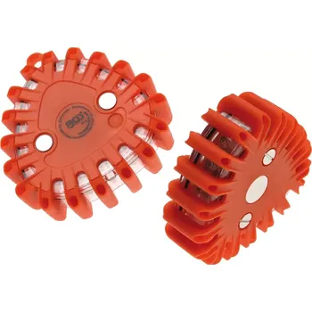 Svítilna Bezpečnostní LED svítilna a výstražné světlo "9 V (BGS109016) (Kompaktní LED svítilna nabízí devět funkcí v jednom zařízení, včetně výstražného světla, magnetu a různých režimů svícení pro zvýšení viditelnosti v krizových situacích. Odolné provedení zajiš