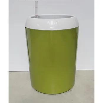 Květináč Plastia Sam. květináč Calimera ø 35 B1 bílá/zelená