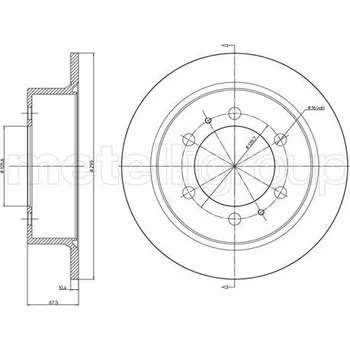 Brzdový kotouč Brzdový kotouč CIFAM (800-1034C)