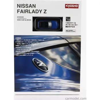 autíčko Kyosho Nissan Fairlady Z Coupe 2023 1:64 Modrá Černá