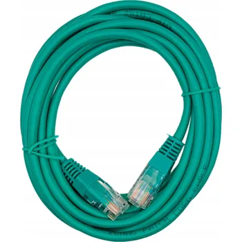 Síťový kabel KABEL LAN RJ45 ZELENÝ CU ETHERNET CAT.5E UTP 3m MĚDĚNÝ