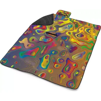 deka Sablio Plážová deka Barevné skvrny: 200x140 cm