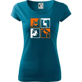 Quatro climb - Dámské triko Pure - XS ( Petrolejová )