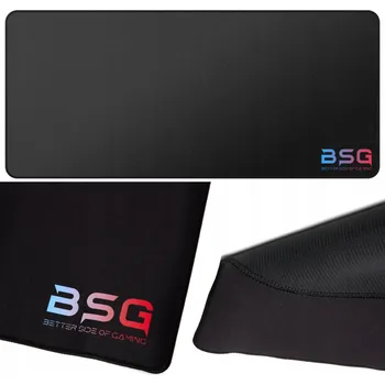 Podložka pod myš Podložka na stůl, podložka pod myš BSG, velká černá, herní i do kanceláře