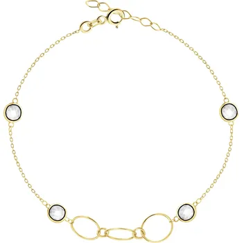 Náramek Zlatý náramek se zirkony - AP543-9148