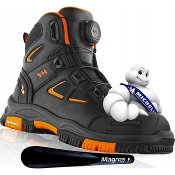 Pracovní obuv Pánské pracovní boty BOZP s BOA systémem VM MICHELIN HARTFORD S3 velikost 48 – lžíce na obouvání zdarma