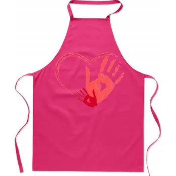 Kuchyňská zástěra Kuchyňská zástěra pro maminku, těhotenství, dítě, srdce, kuchařka