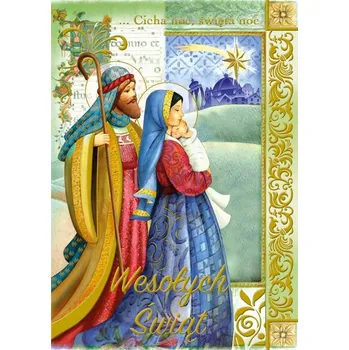 Obraz Vánoční přání s obálkou, obsahuje text, 12 x 16,5 cm