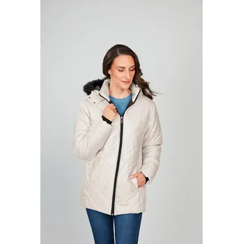 Dámská parka 3Pagen Zimní bunda Kanada smetanová S