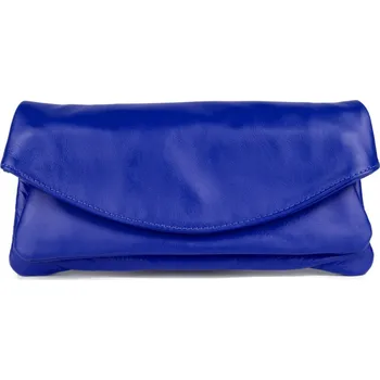 Kabelka GIOSTRA Dámské kožené psaníčko Ella Zářivě modrá