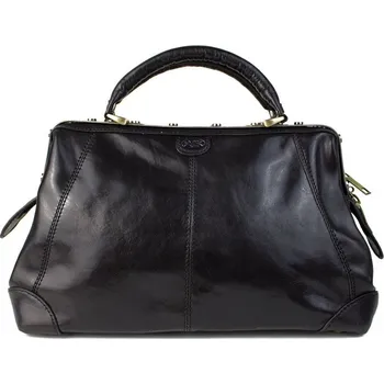 Kabelka KATANA Dámská kožená kabelka Avignon Černá