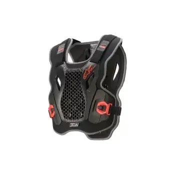 Motocyklový chránič hrudní chránič BIONIC ACTION, ALPINESTARS (černá/červená, vel. M/L)