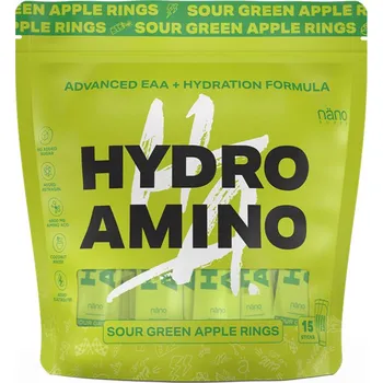 Aminokyselina Nanosupps Hydro Amino Doypack 15 x 13 g Příchuť: Sour Green Apple Rings