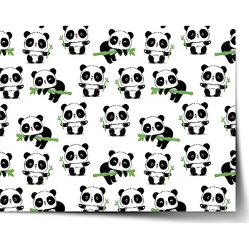 Plakát Sablio Plakát Pandy s větvičkou - 60x40 cm