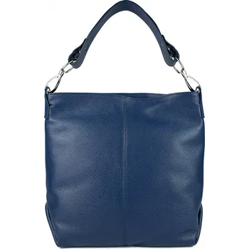 Kabelka GIOSTRA Dámská kožená kabelka Roberta Tmavě modrá